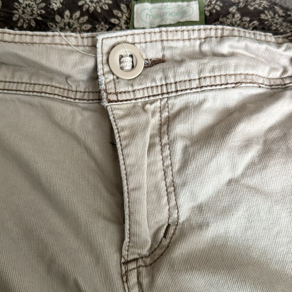 Maurice’s khaki colored lightweight corduroy pants - Picture 2 of 4